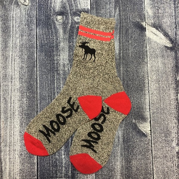 FBF Sock-Maine Moose 2 stripe- Med