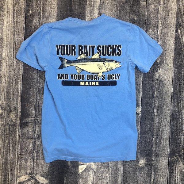 Your Bait Sucks and Your Boat is Ugly - Fishing T Shirt Design,T-shirt  Design, Vintage Fishing Emblems, Boat, Fishing Labels. Stock Vector -  Illustration of apparel, short: 185904621