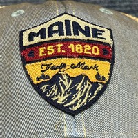 Legacy Light Blue Trucker w/Maine Shield Hat