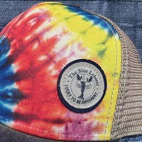 Legacy The Blue Lobster Rainbow Tie Dye Trucker Trucker Hat