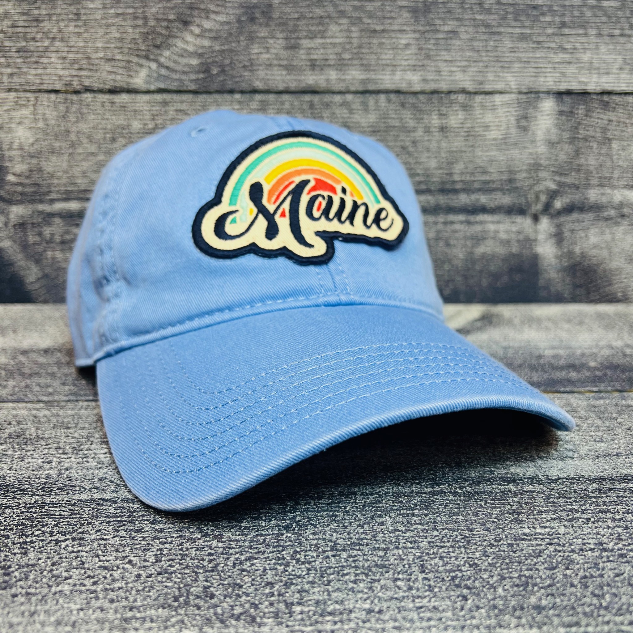 EZA Powder Blue w/Maine Rainbow Hat 