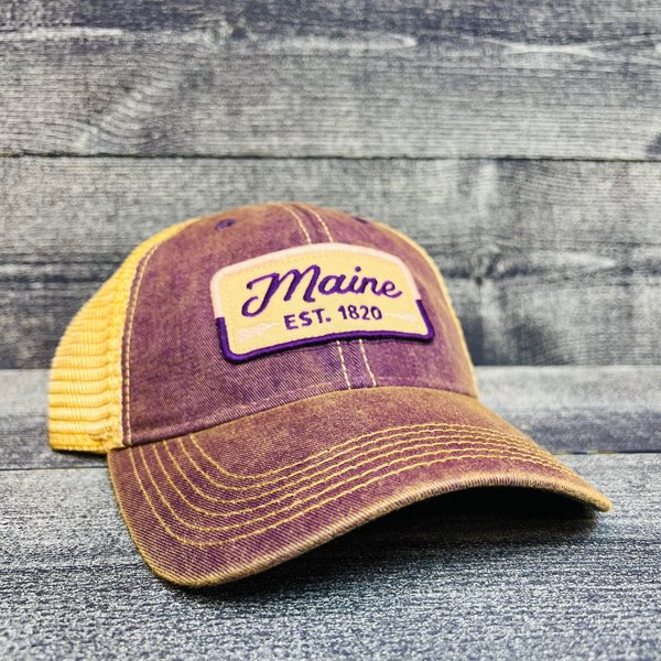 Legacy Purple Trucker w/Let's Split Maine Hat