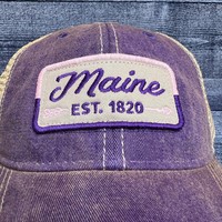 Legacy Purple Trucker w/Let's Split Maine Hat