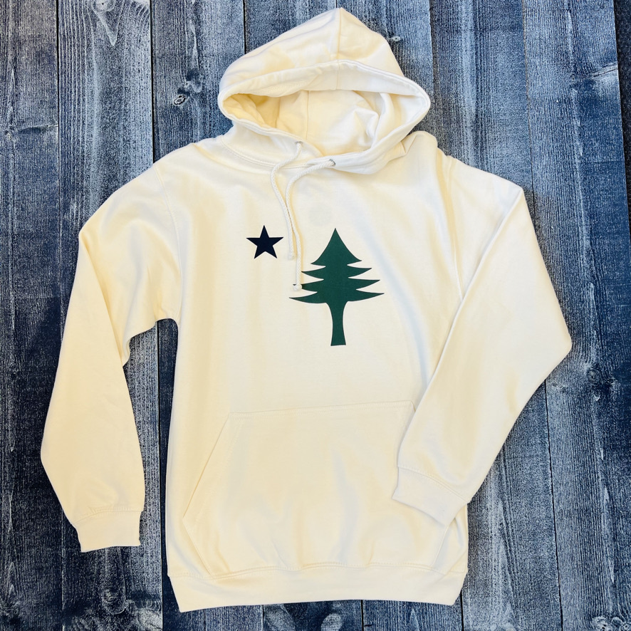 Old Maine Flag Hoodie - The Blue Lobster