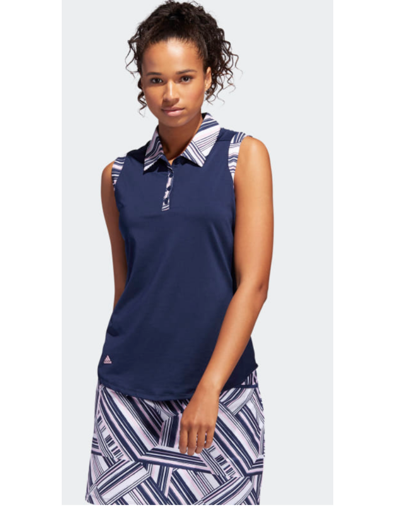 adidas sleeveless polo