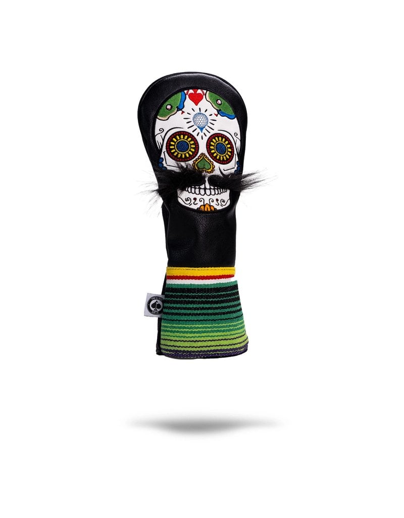 Pins & Aces Golf Co. Pins & Aces Mustache Sugar Skull Headcover