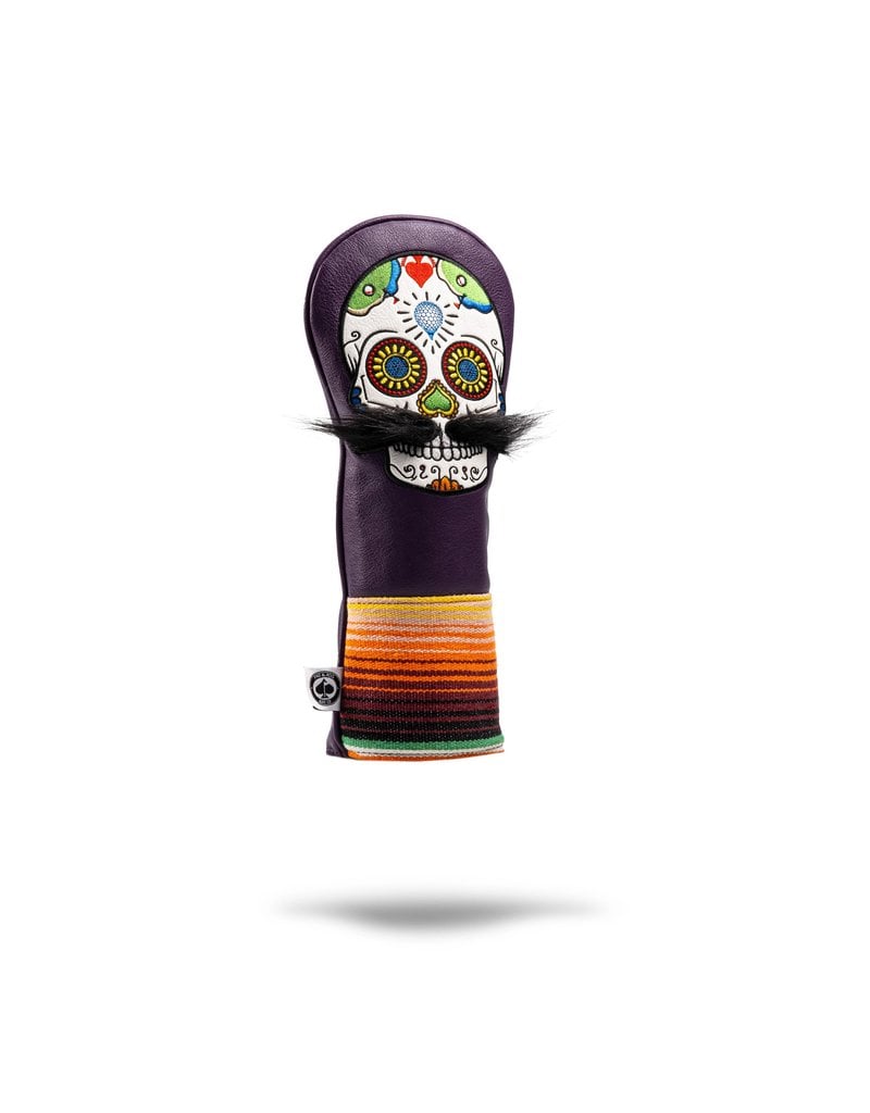 Pins & Aces Golf Co. Pins & Aces Mustache Sugar Skull Headcover