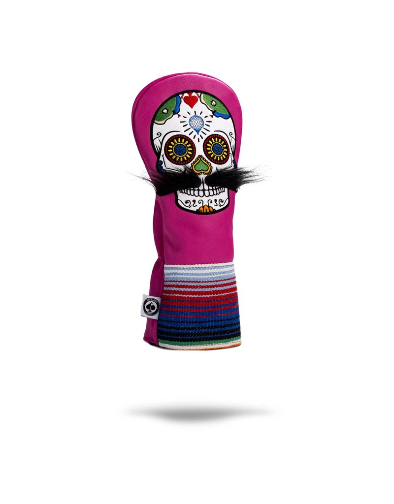 Pins & Aces Golf Co. Pins & Aces Mustache Sugar Skull Headcover