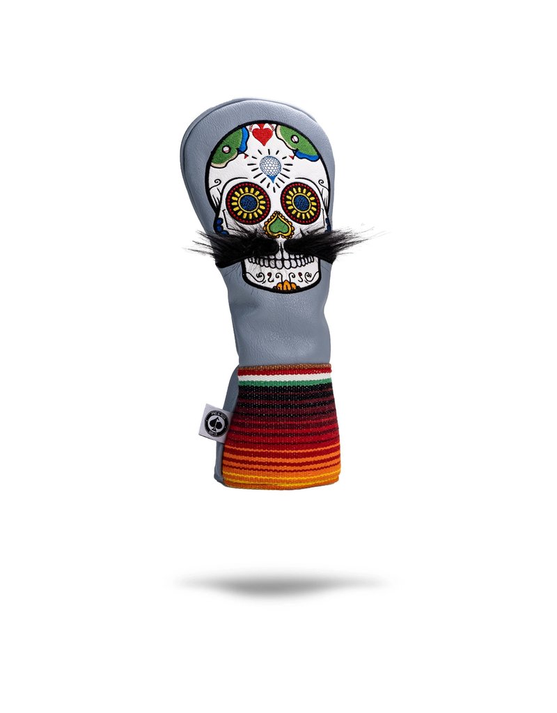 Pins & Aces Golf Co. Pins & Aces Mustache Sugar Skull Headcover