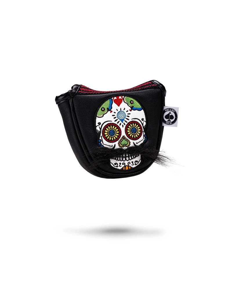 Pins & Aces Golf Co. Pins & Aces Mustache Sugar Skull Headcover