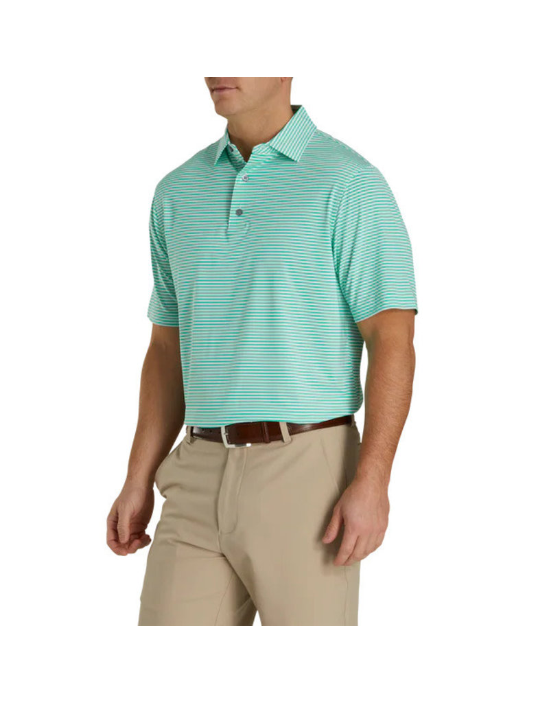 FootJoy Footjoy 2023 Lisle Feeder Stripe Self Collar Polo