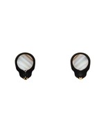 Black Tahitian Pearl Post Earrings