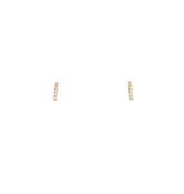 Diamond Stick Post Earrings in 14k Yellow Gold with White Diamonds
