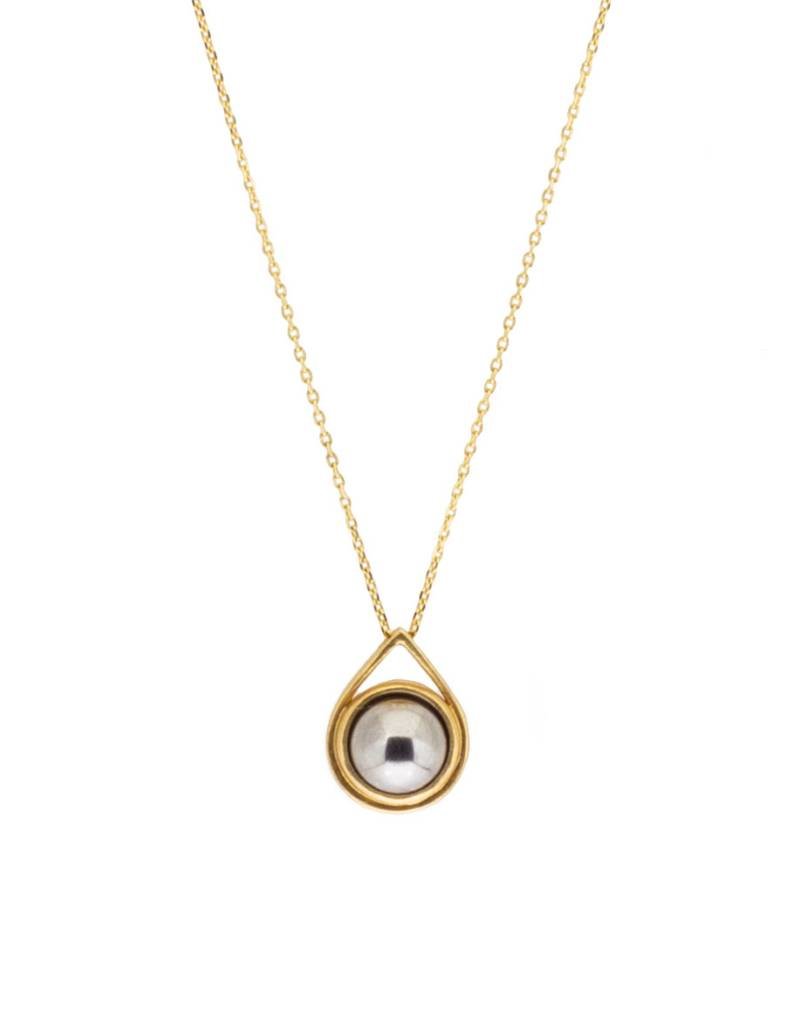 Ball Bearing Spinner Pendant in 18k Yellow Gold