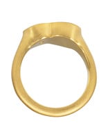 Custom Lapis and Diamond Ring in 22k Gold