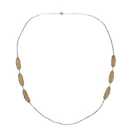 Maral Rapp In Line Petal Necklace with Six Blocks