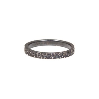 2mm Sand Band in Oxidized Silver