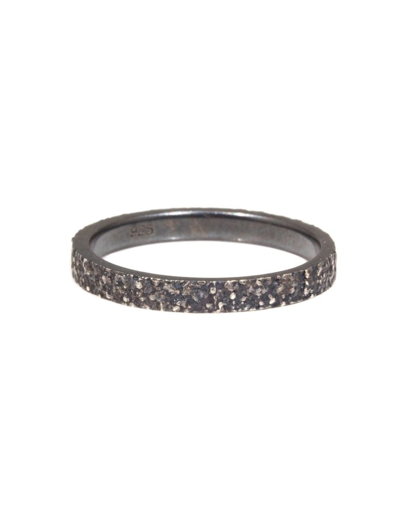 2mm Sand Band in Oxidized Silver