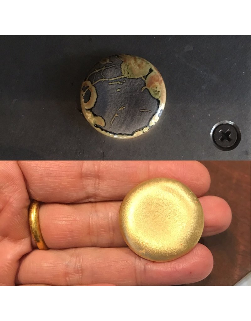 Custom Cuff with Diamond Crystal in 20k Yellow Gold