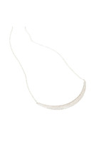 Compressed Sand Bar Necklace in Silver