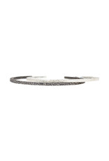 Sand Cuff Bracelet in Oxidized Silver
