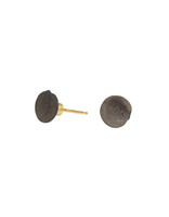 Dished Nail Head Stud Earrings in 18k Yellow Gold