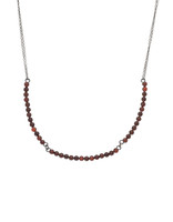 Carnelian Necklace in Oxidized Silver