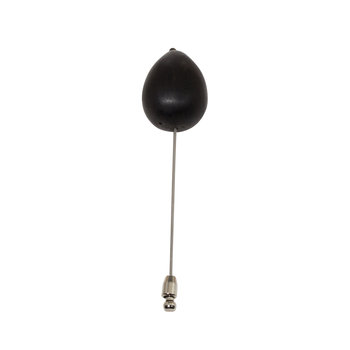 Egg Stick Pin in Silver and Ebony