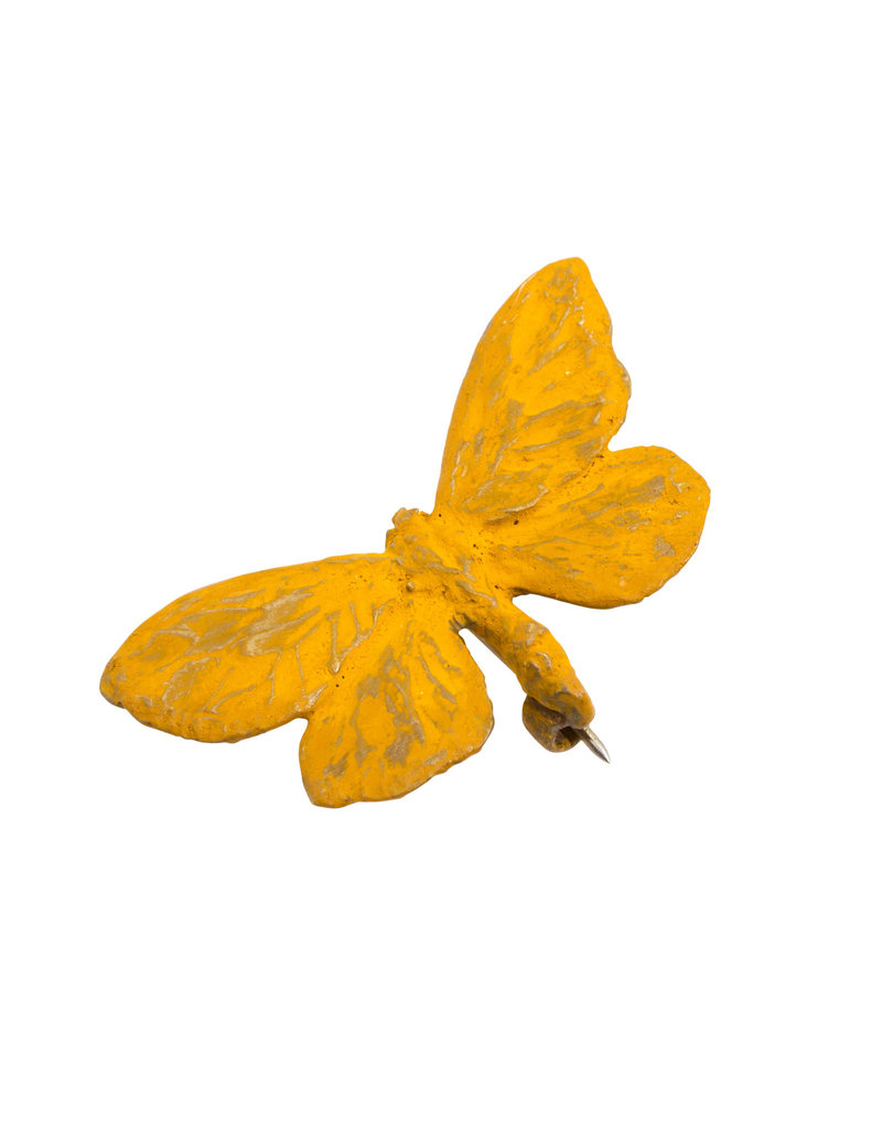 Sulphur Butterfly Brooch in Bronze