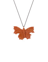 Comma Butterfly Pendant in Bronze