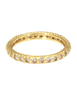 Rapunzel Ring in 18k Yellow Gold with White Diamonds