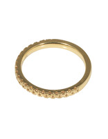 Nick Engel Golden Pave Band in 18k Yellow Gold