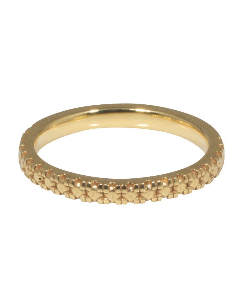 Nick Engel Golden Pave Band in 18k Yellow Gold