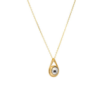 Small Ball Bearing Spinner Pendant in 18k Yellow Gold
