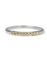 Nick Engel Epaulette Classic Band in 18k Yellow & White Gold