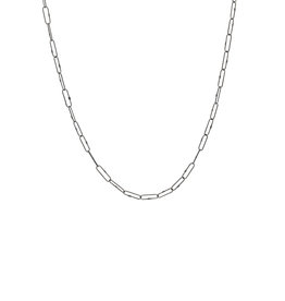 Medium Weight Short Links Chain in Oxidized Silver - 24"