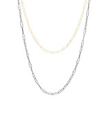 Medium Weight Short Links Chain in Oxidized Silver - 24"