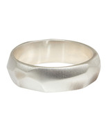 Wide Vault Ring in Silver