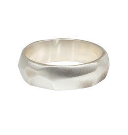 Wide Vault Ring in Silver