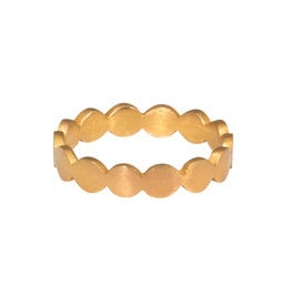 Flattened Circles Band in 18k Rose Gold
