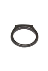 3.75mm Thin Channel Ring in Oxidized Silver