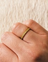 2mm Sand Band in 18k Yellow Gold