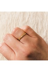 Slim Sand Band in 18k Yellow Gold