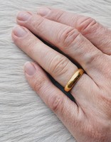 5mm Half Round Burnished Band in 22k Gold