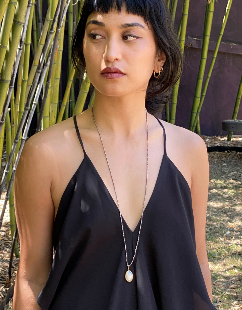 Nova Paperclip Chain Large Pearl Silver Necklace | Kiri & Belle | Wolf &  Badger