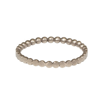 Dot Band in 14k White Gold