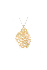 Koraru Bronze & White Gold Pendant (Large Coral)