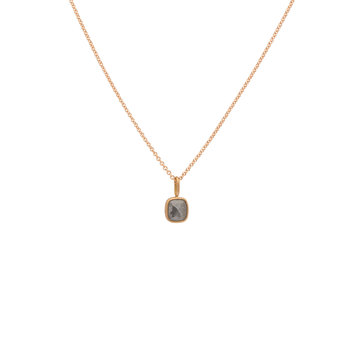 Private Consigner Grey Diamond Pendant in 14k Rose Gold