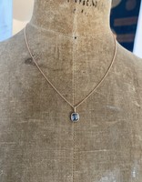 Private Consigner Grey Diamond Pendant in 14k Rose Gold