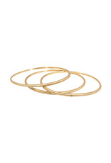 Delicate Tapered Bangle in 18k Rose Yellow Gold